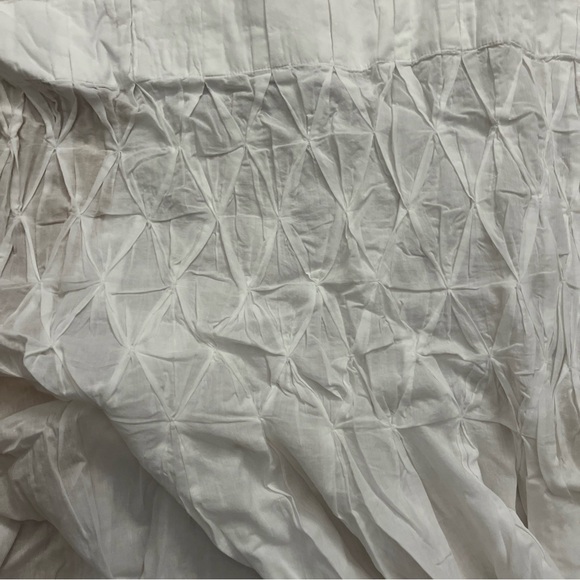 Pottery Barn Organic Cotton Smocked Sheer Drape set of 4 - Picture 2 of 5